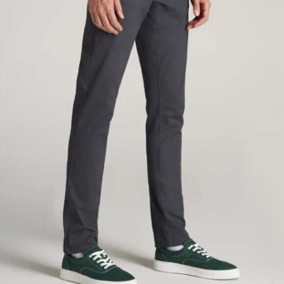 American Tall – Size 28/36 Iron Grey –Carman TAPERED Fit Five Pocket Mens Pants - Picture 4 of 10